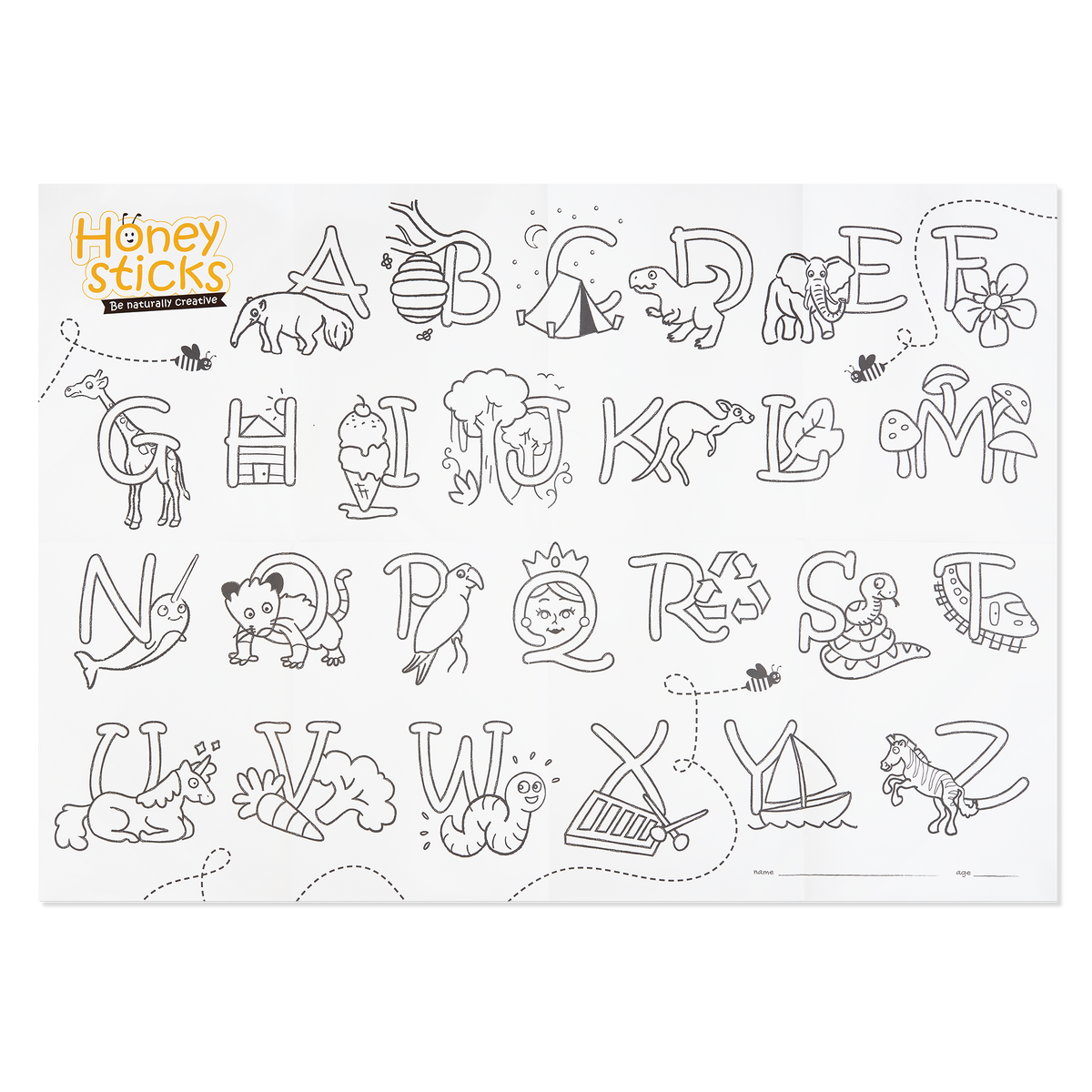 Honeysticks - Activity Set | Posters & Crayon Set