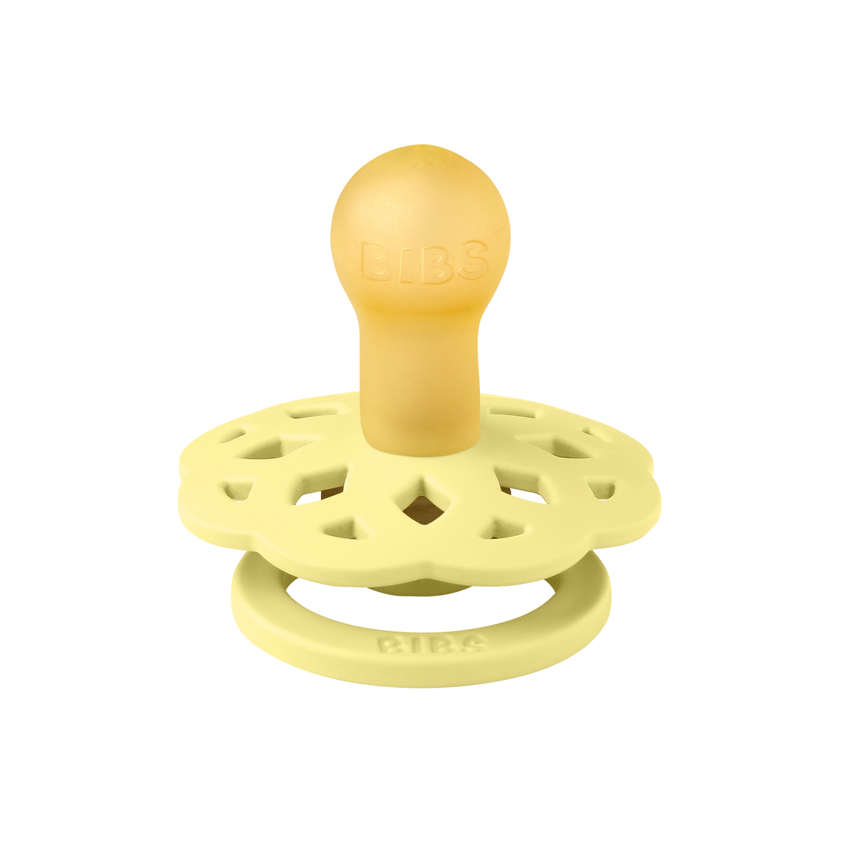 BIBS Pacifier - 2pk Boheme Round | White + Sunshine