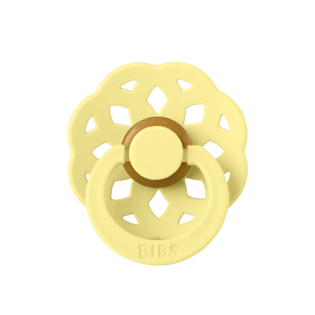 BIBS Pacifier - 2pk Boheme Round | White + Sunshine