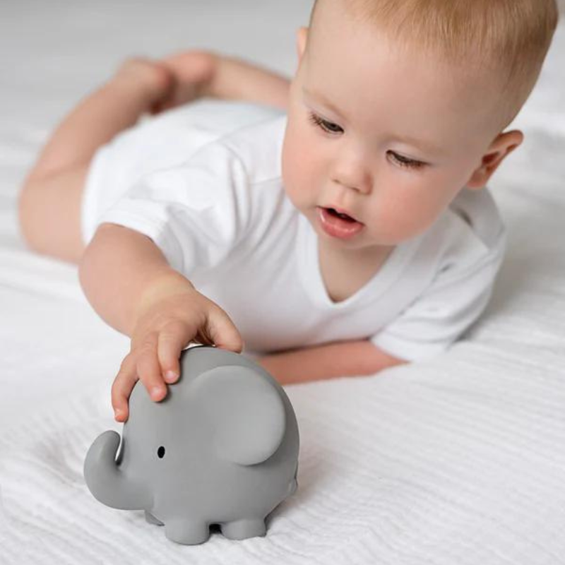 Tikiri - My First Safari Animal Bath & Toy Rattle | Elephant
