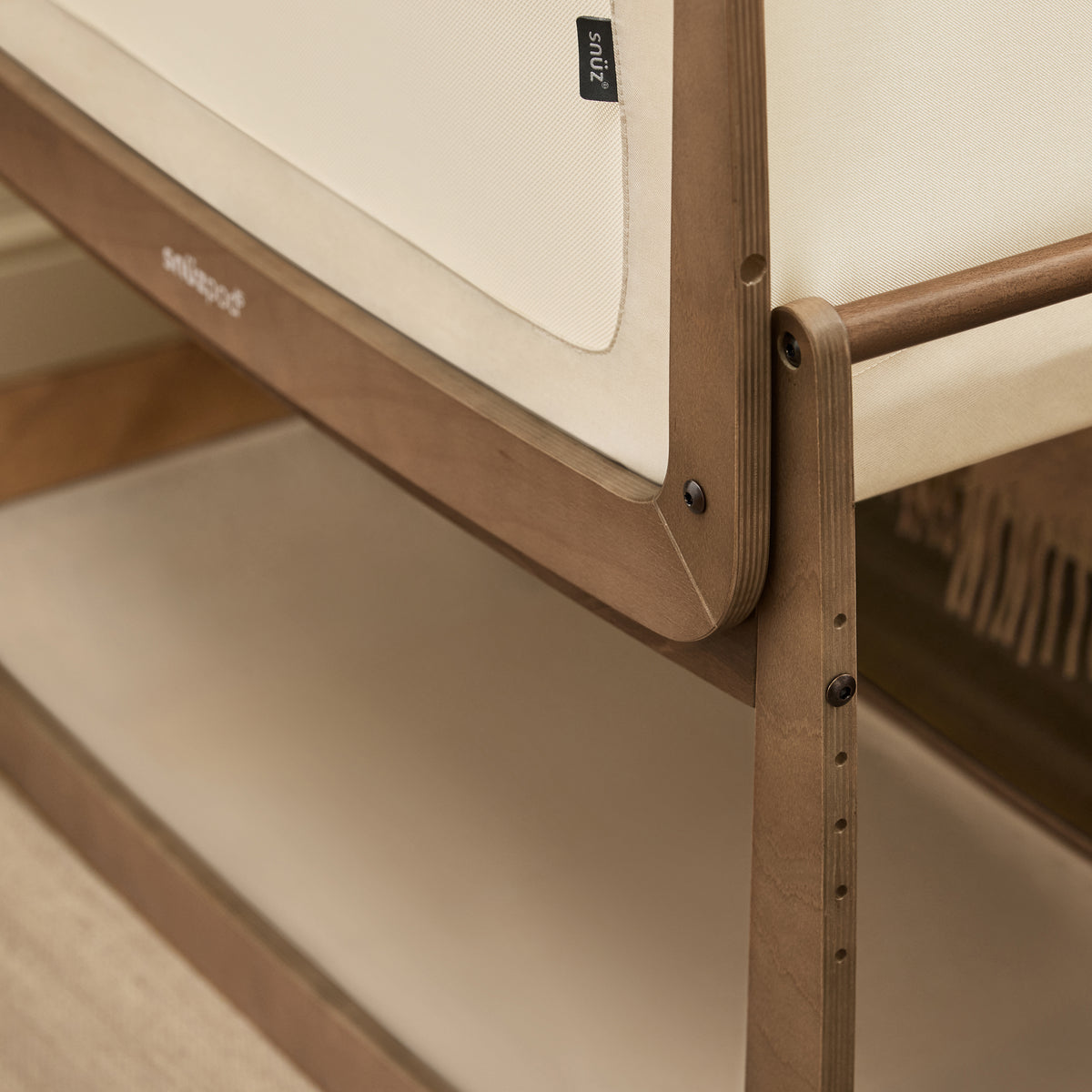 Snuzpod 5 - Bedside Co-Sleeper | Walnut