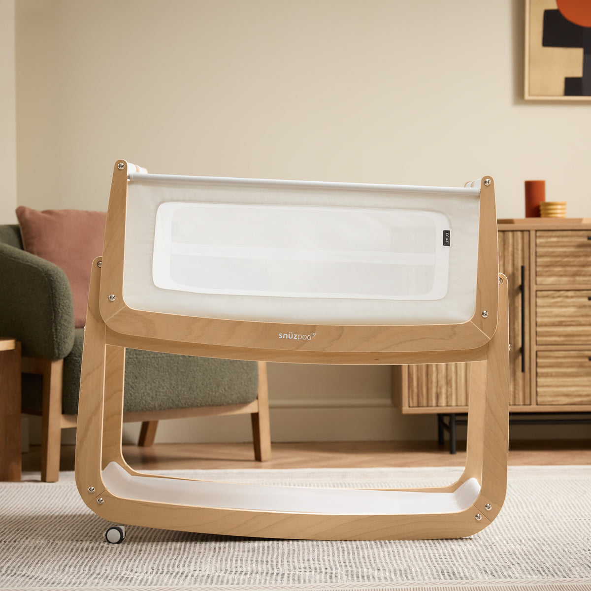 Snuzpod 5 - Bedside Co-Sleeper | Natural