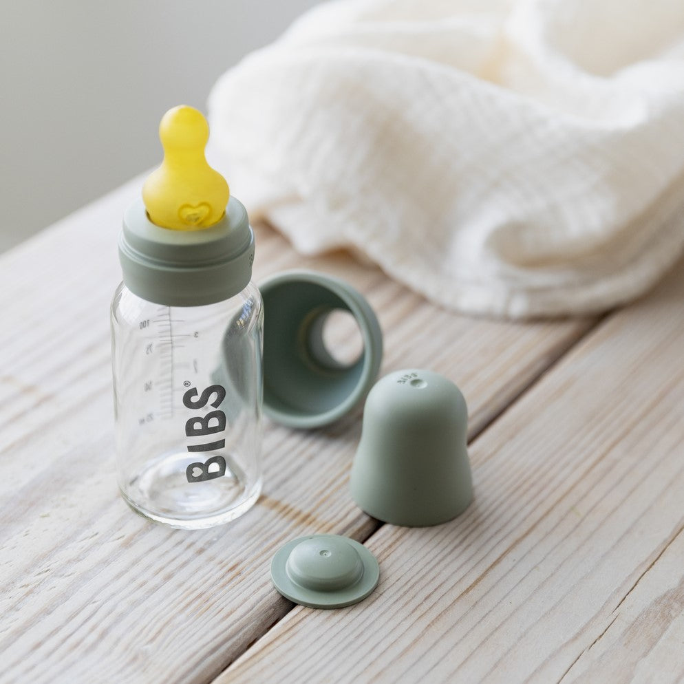 BIBS - Glass Bottle Set - 110ml | Sage