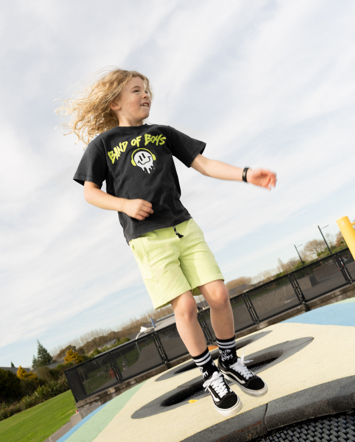 Band of Boys - Black Wash Smiles Tee