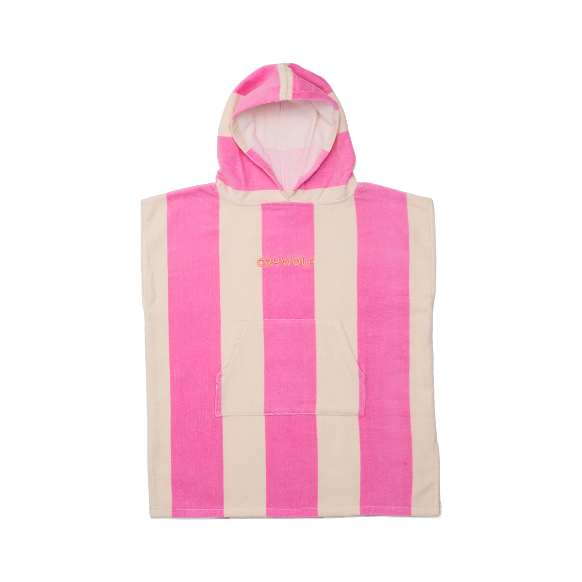 Crywolf - Hooded Towel | Candy Stripe