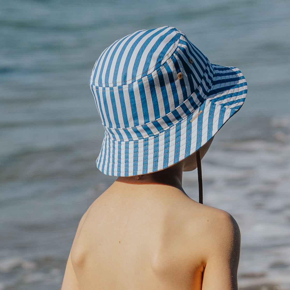 Crywolf - Reversible Bucket Hat | Sky Blue Stripe
