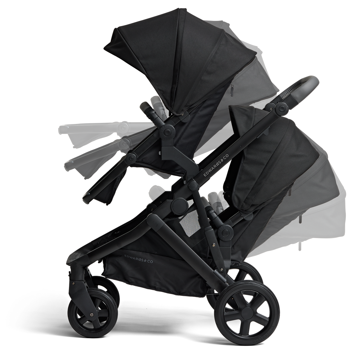 Edwards & Co - Double Stroller Bundle | Ochre Grey