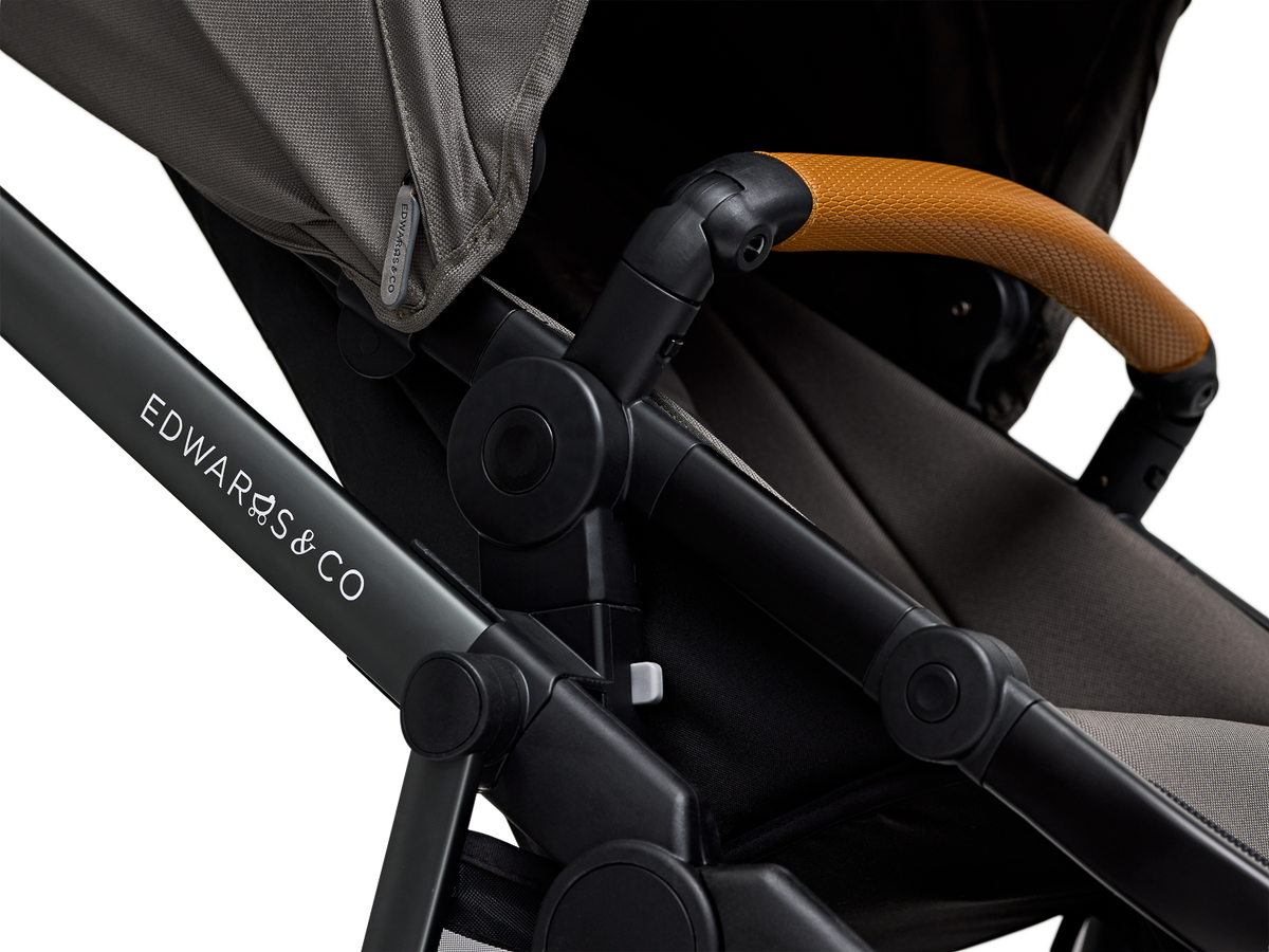 Edwards & Co - Double Stroller Bundle | Ochre Grey