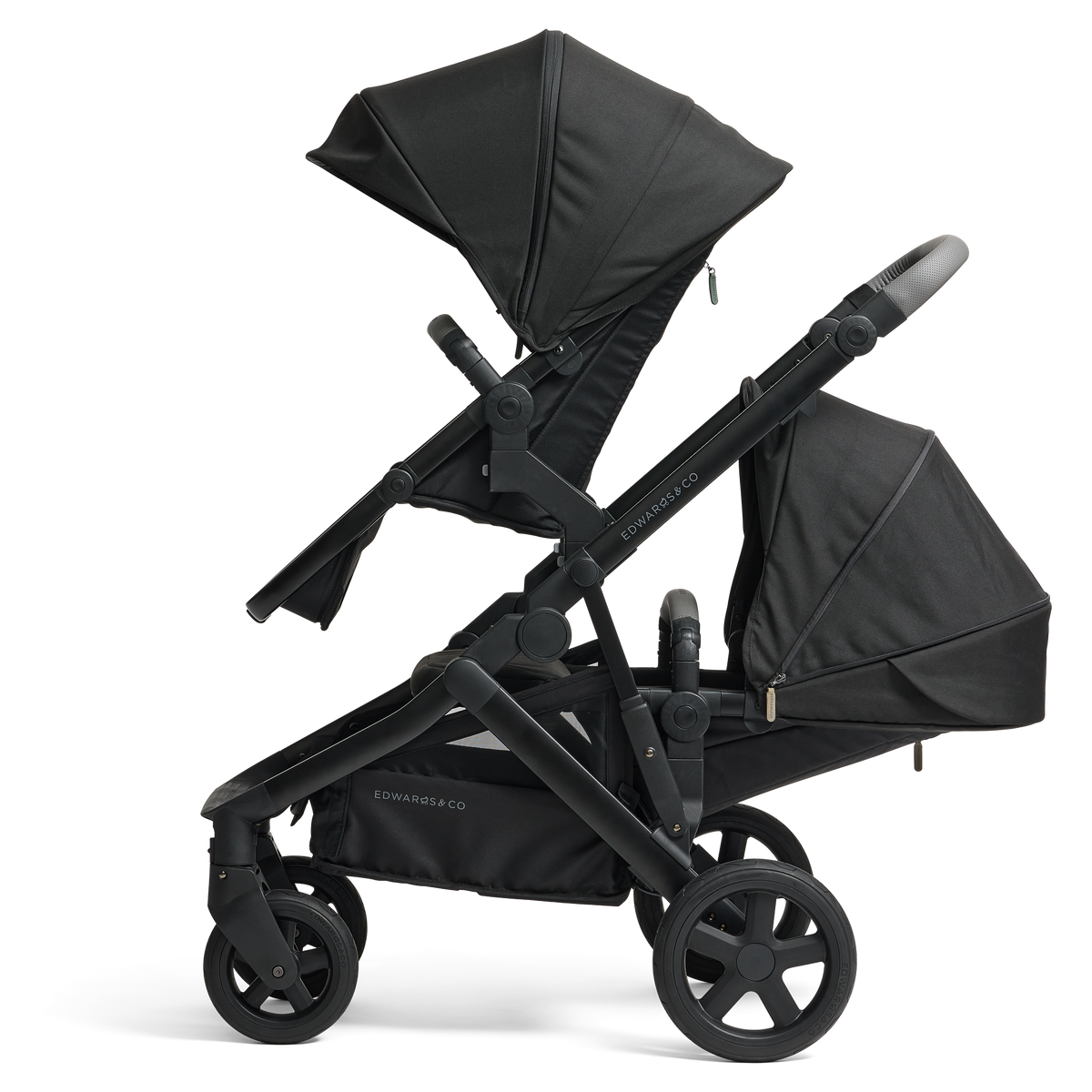 Edwards & Co - Double Stroller Bundle | Ochre Grey