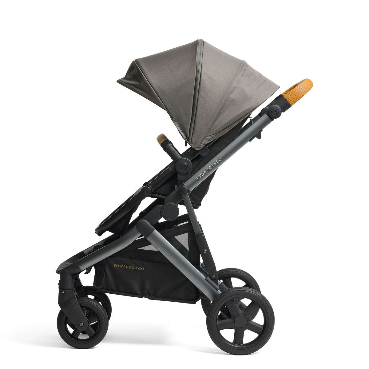 Edwards & Co - Double Stroller Bundle | Ochre Grey