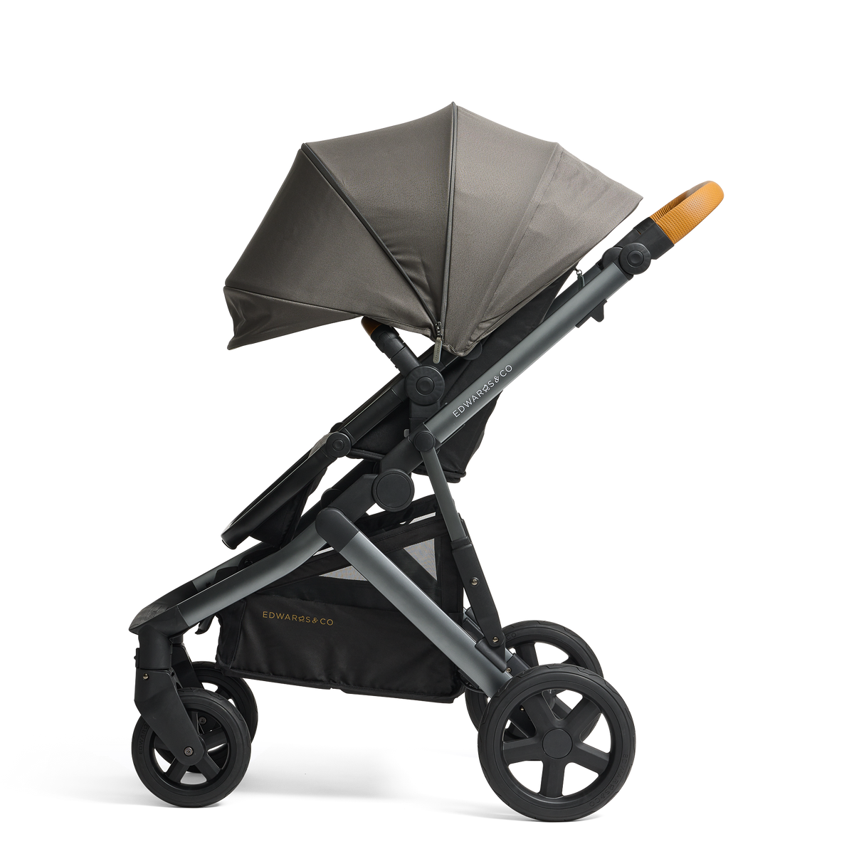 Edwards & Co - Double Stroller Bundle | Ochre Grey