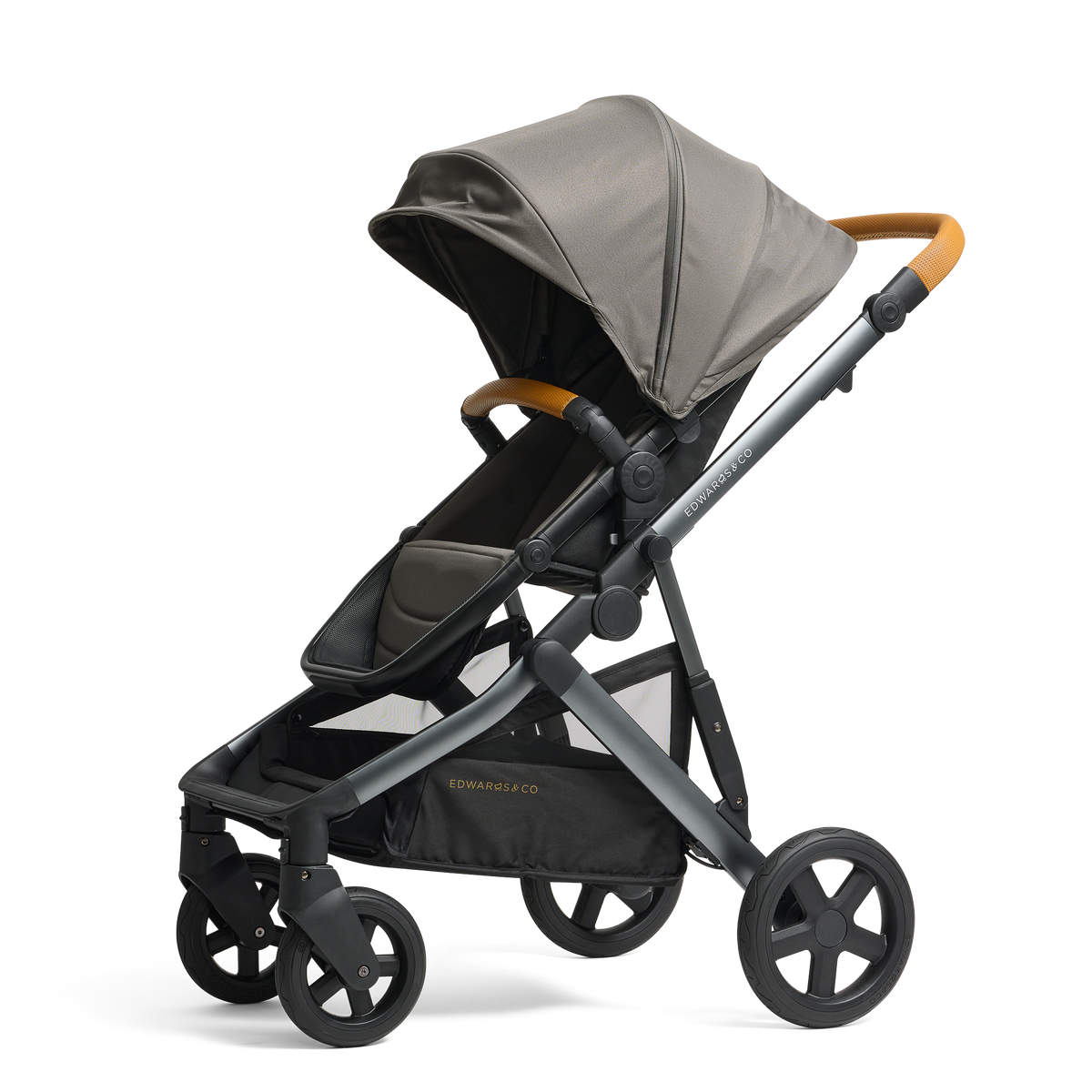 Edwards & Co - Double Stroller Bundle | Ochre Grey
