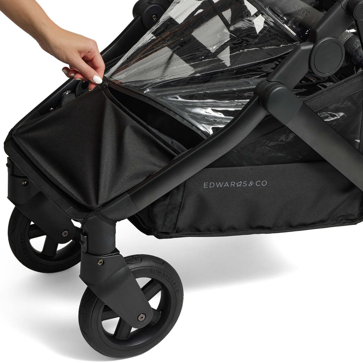 Edwards & Co - Olive Second Seat Rain Cover