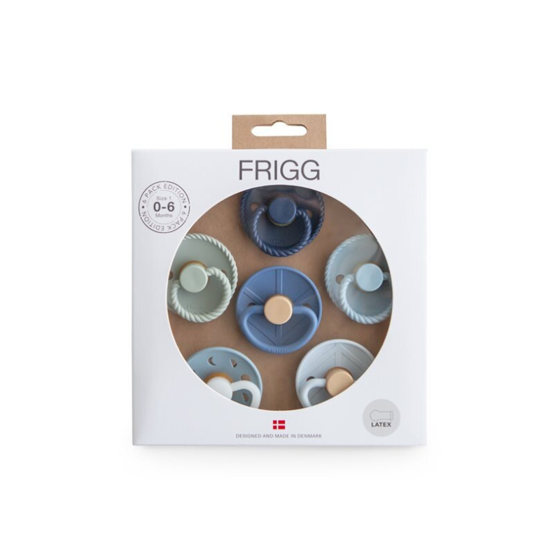 Frigg - 6 Pack Latex Pacifiers | Endless Sea