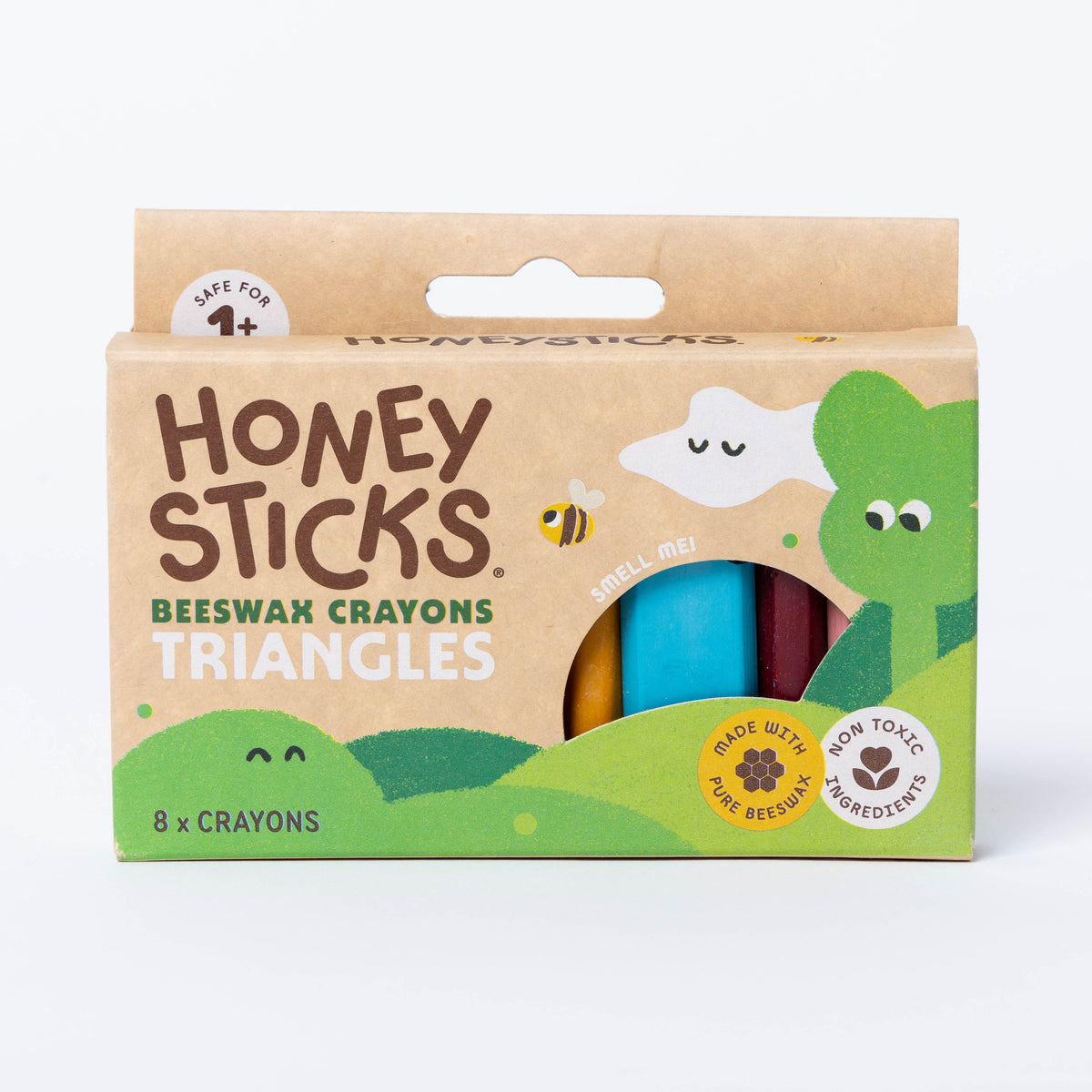 Honeysticks Natural Beeswax Crayons | Triangles