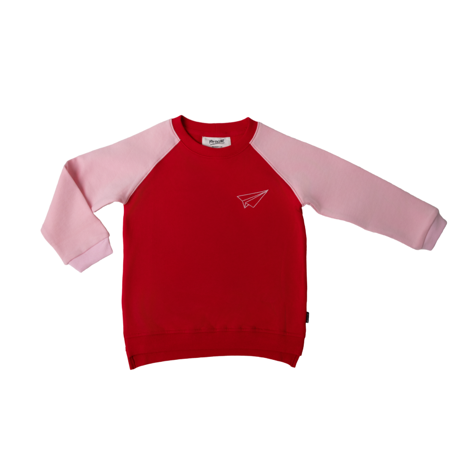Pop Factory - Raglan Crew | Scarlet Paper Plane