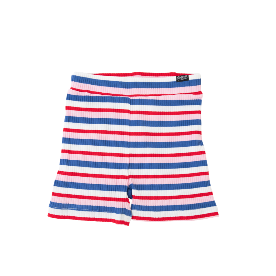 Pop Factory - Bike Shorts | Traveller Stripe