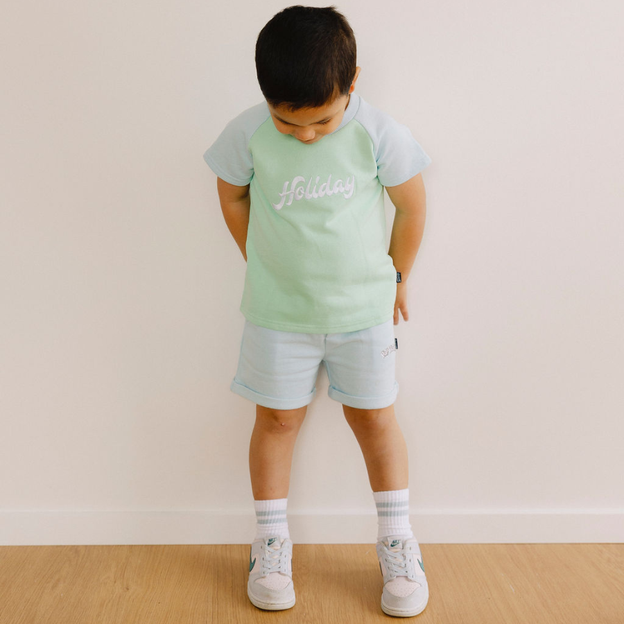 Pop Factory - Classic Track Short | Ice Blue