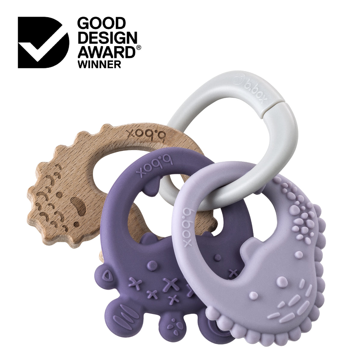 b.box - Trio Teether | Purple