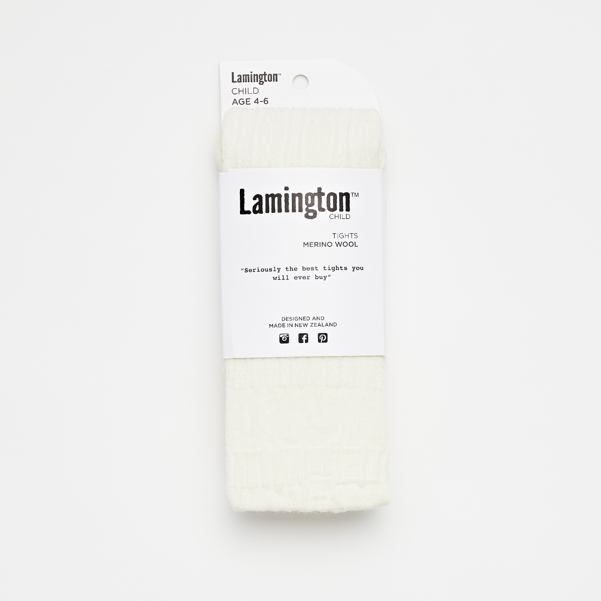 Lamington - Merino Wool Cable Knit Tights | Natural