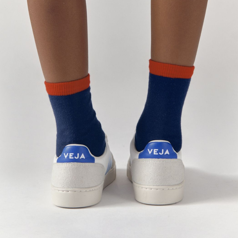 Veja - V-12 Chromefree Leather Shoes | Aqua Paros