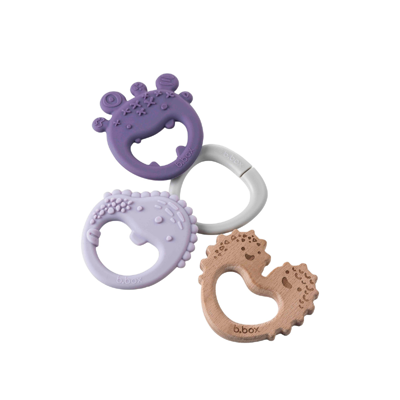 b.box - Trio Teether | Purple