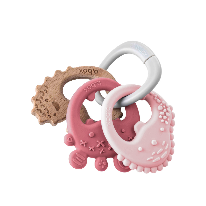 b.box - Trio Teether | Blush