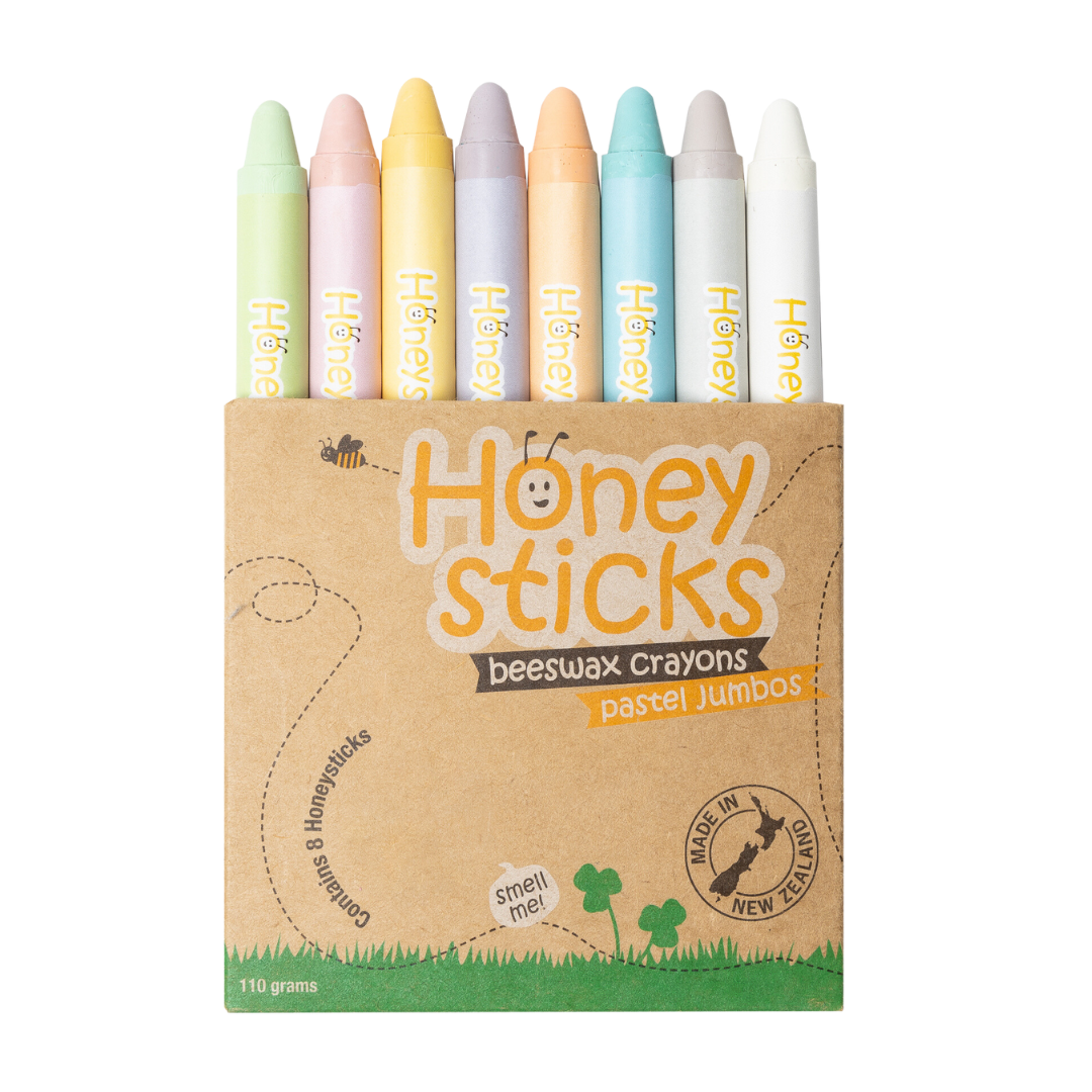 Honeysticks - Natural Beeswax Crayons | Jumbo Pastel
