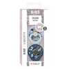 BIBS Pacifier - 2pk Liberty Round | Chamomile + Baby Blue