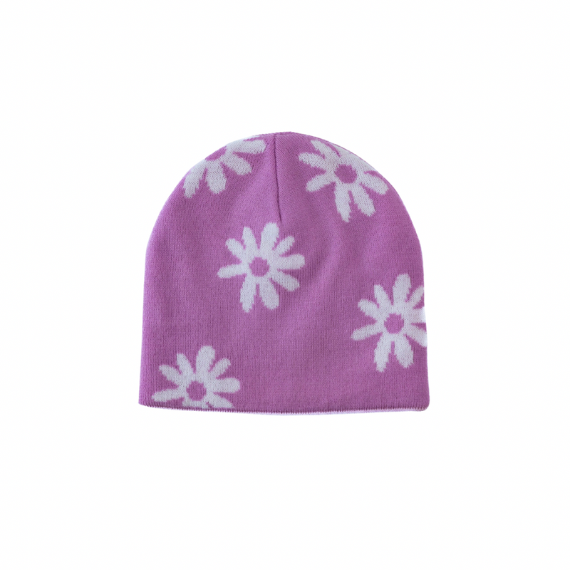 The Girl Club - Daisy Blah Reversible Knit Beanie