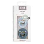 BIBS Pacifier - 2pk Symmetrical | Baby Blue + Petrol
