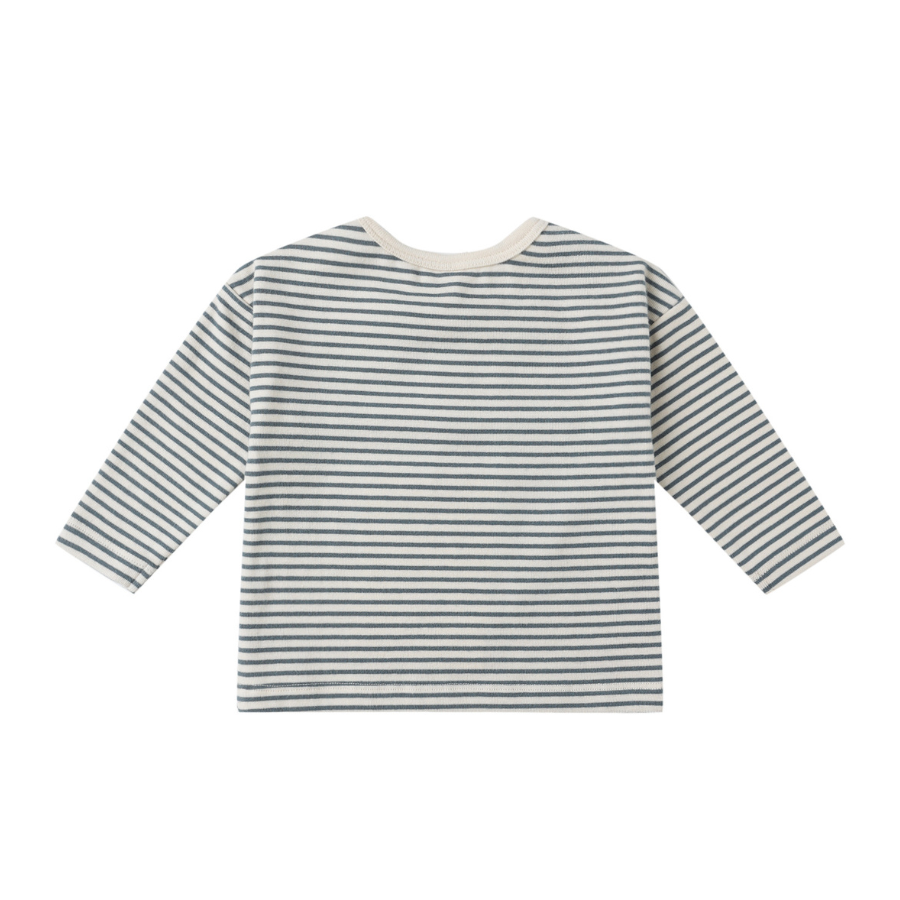 Quincy Mae - Long Sleeve Tee | Ocean Stripe