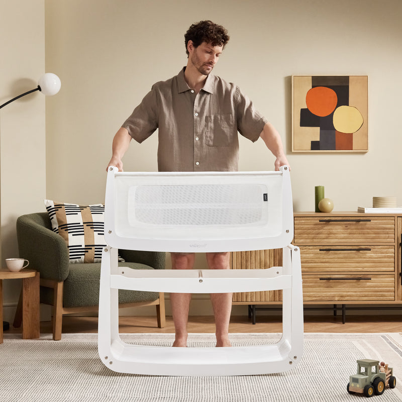 Snuzpod 5 - Bedside Co-Sleeper | White