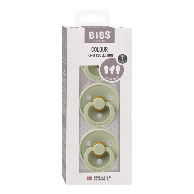 BIBS Pacifier's - Try It Collection | 3pk Sage