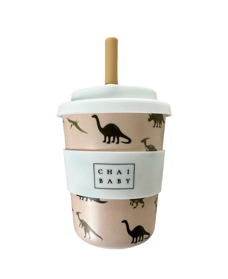 Chai Baby - Kids Reusable Fluffy Cup | Dangerous Dino