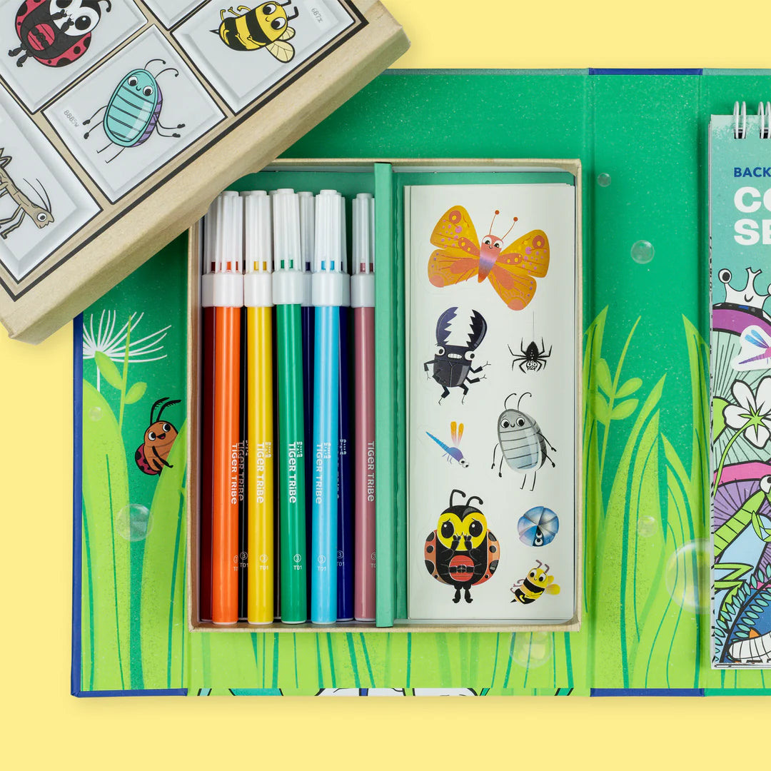 Tiger Tribe - Colouring Set | Backyard Bugs