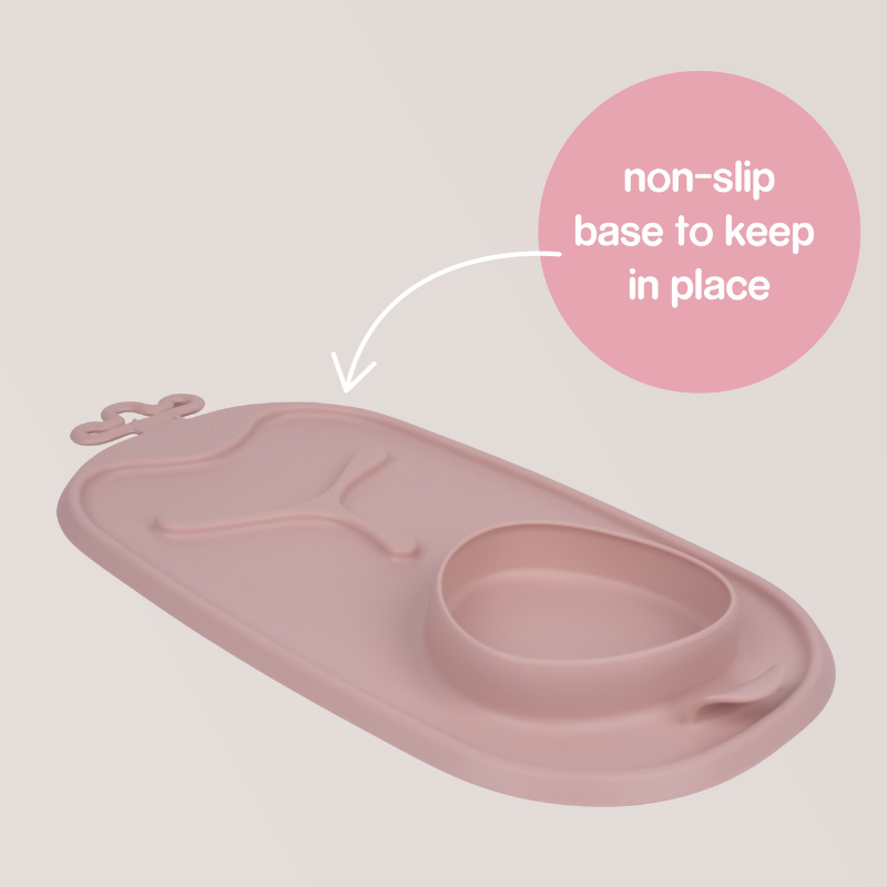 b.box - Roll + Go Mealtime Mat | Blush
