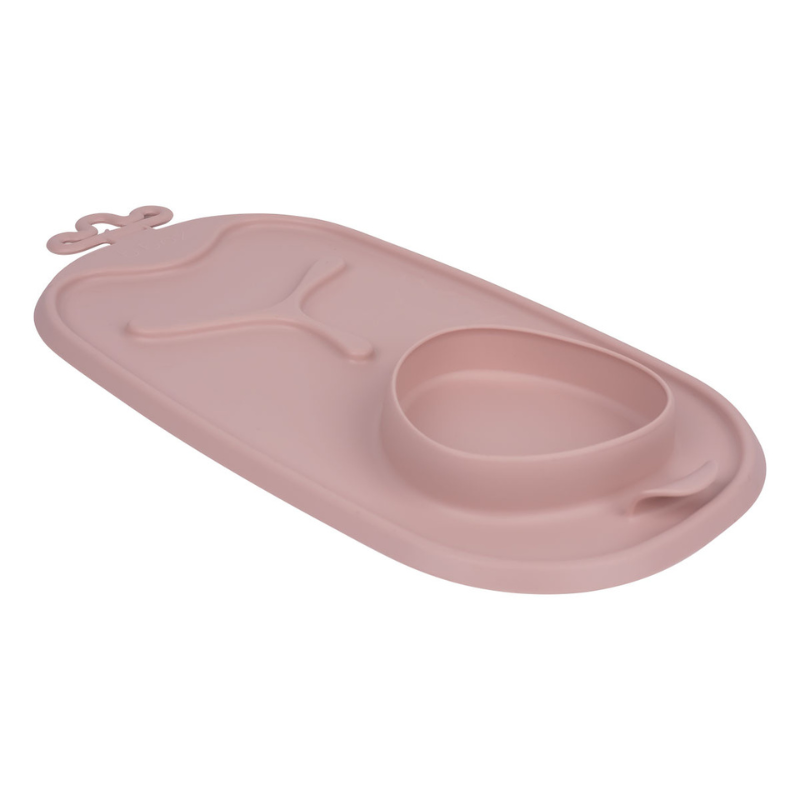 b.box - Roll + Go Mealtime Mat | Blush