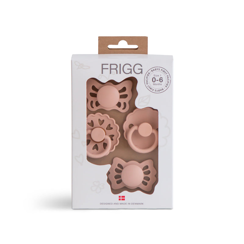 Frigg - Babys First Pacifier Trial Pack | Floral Heart Blush