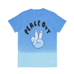 Band of Boys | Peace Out Blue Dip-Dye Tee
