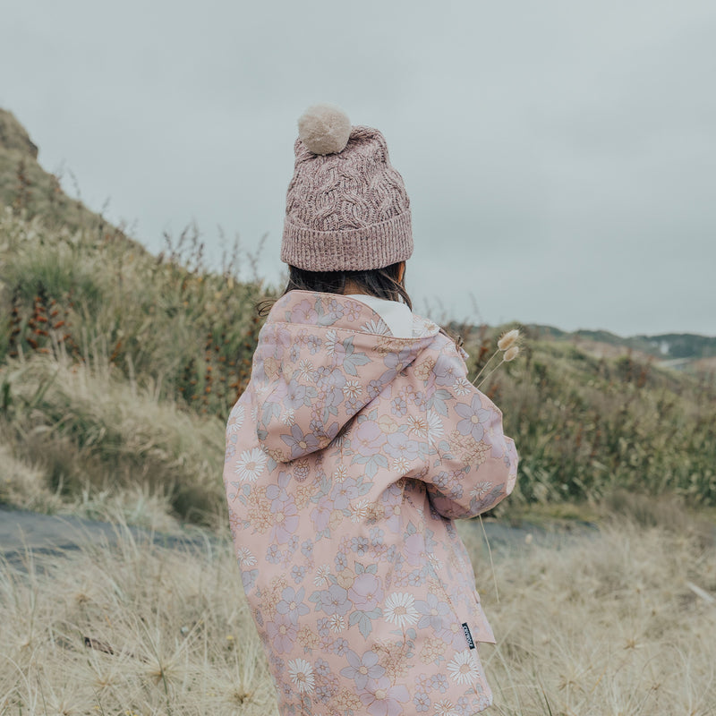 Crywolf - Pom Pom Beanie | Mauve Speckle