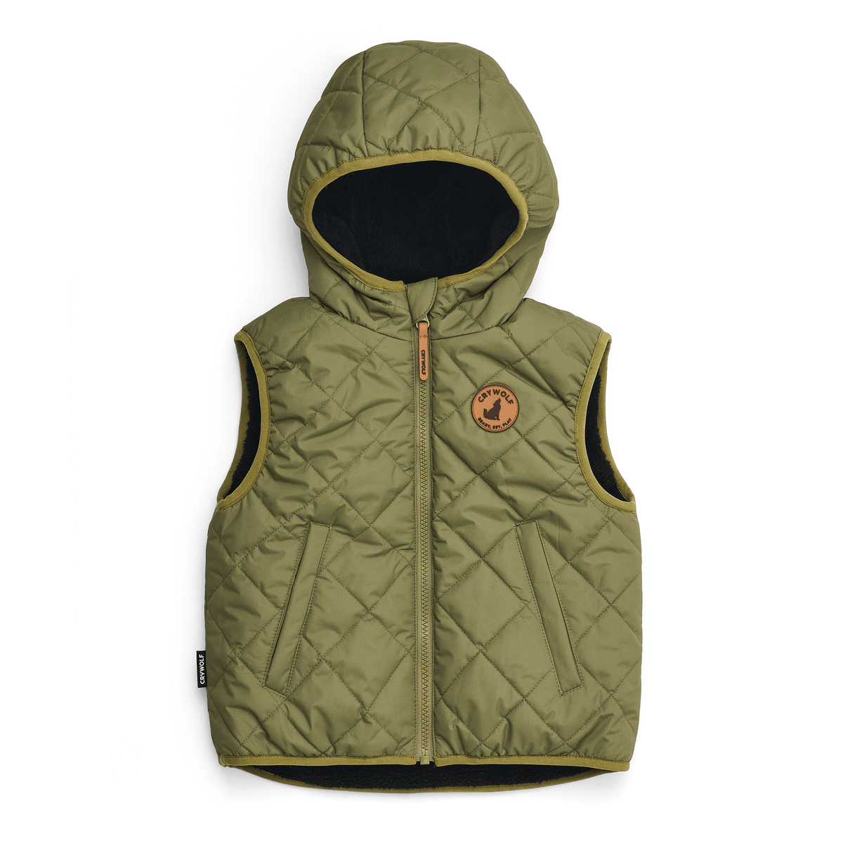 Crywolf - Reversible Yeti Vest | Fern & Black