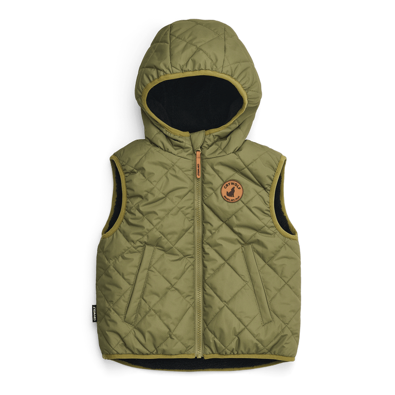 Crywolf - Reversible Yeti Vest | Fern & Black