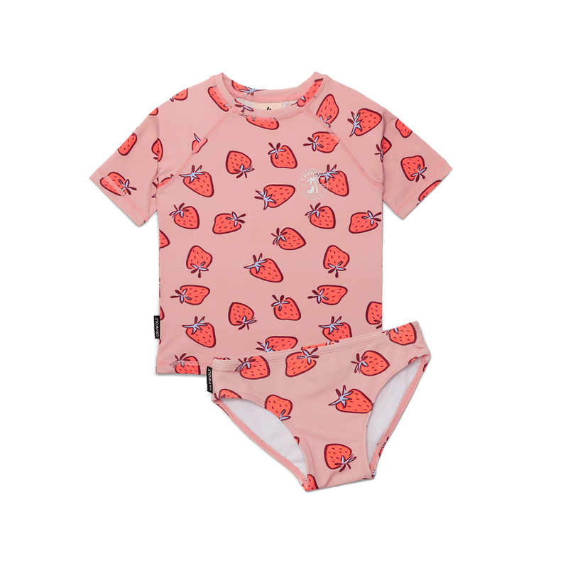 Crywolf - Short Sleeve Rash Set | Strawberry Splash