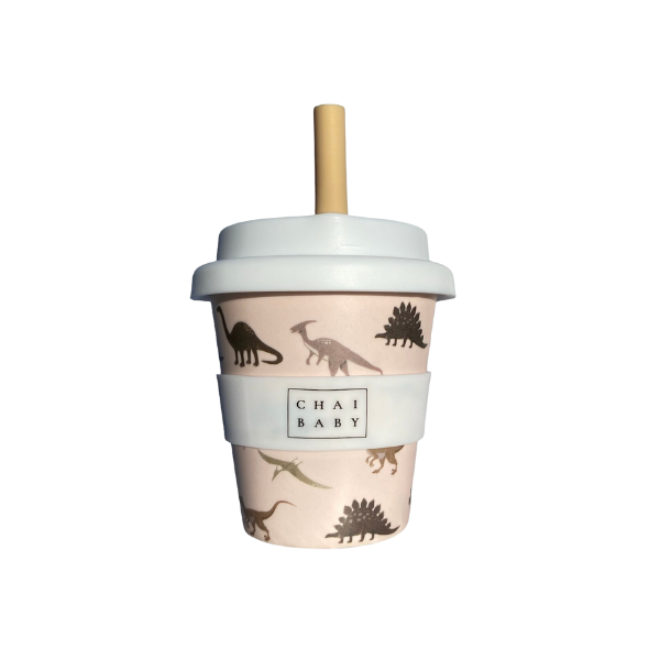 Chai Baby - Baby Reusable Bamboo Fluffy Cup | Dangerous Dino
