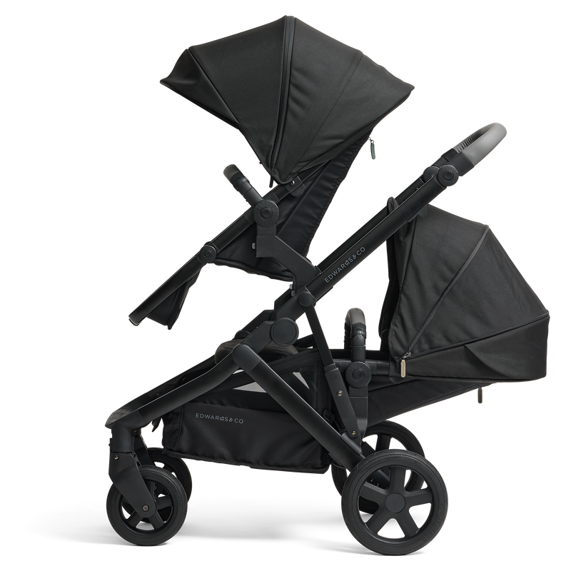 Edwards & Co - Double Stroller Bundle | Ochre Grey