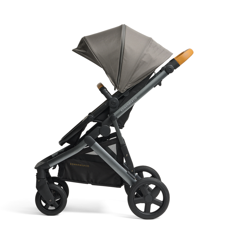 Edwards & Co - Double Stroller Bundle | Ochre Grey