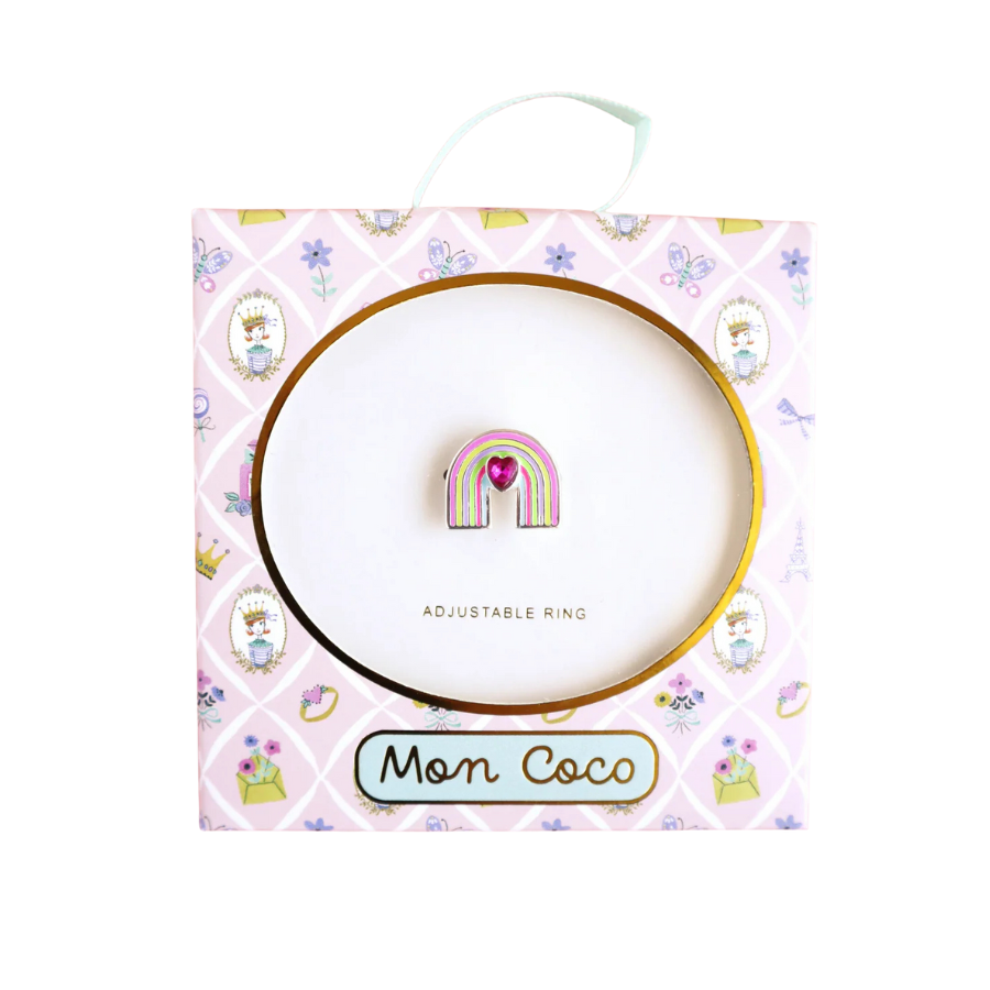 Mon Coco - Rainbow Heart Ring | Boxed
