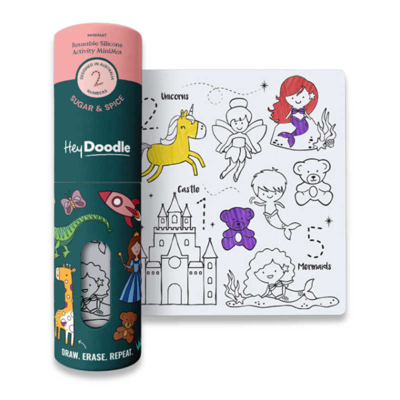 Hey Doodle - Mini Colouring Mat | Sugar n Spice