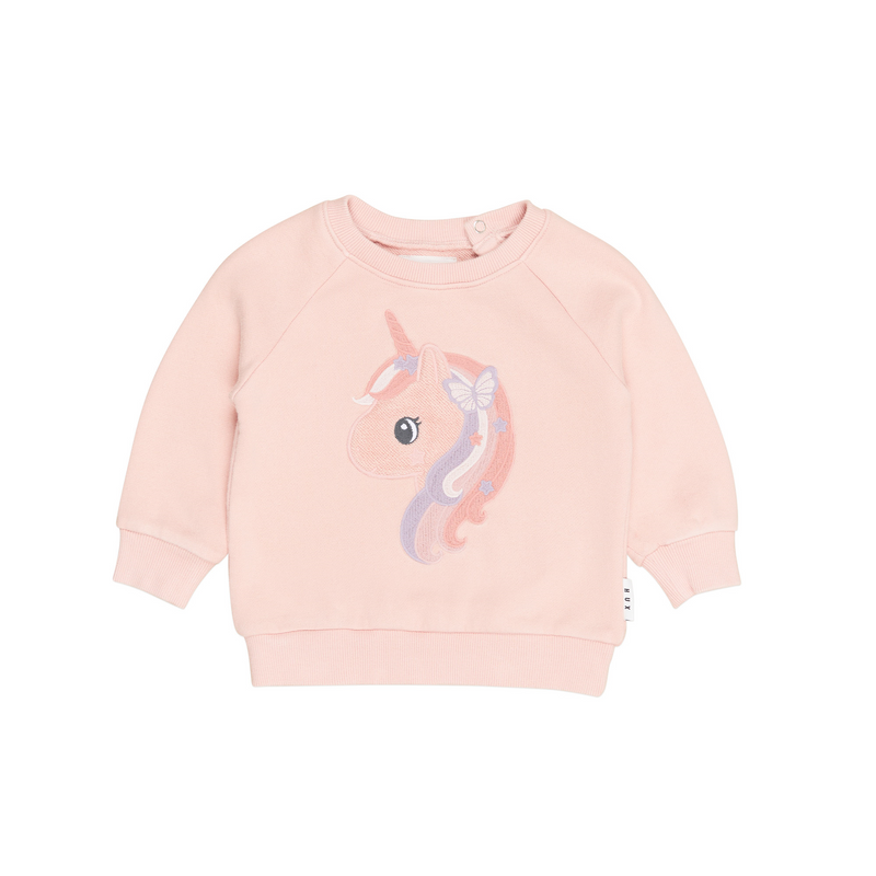 Huxbaby - Mystical Unicorn Sweatshirt | Washed Rosebud
